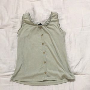 Emerald green tank top from target, art class